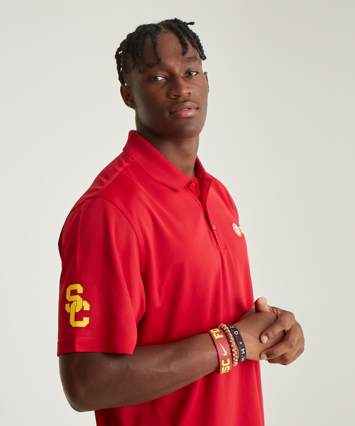 Logo Athletic Polo Cardinal