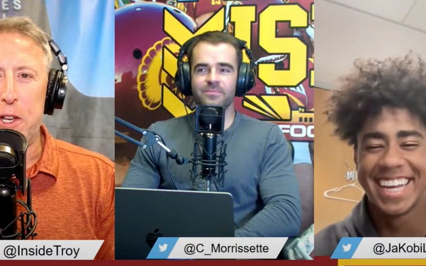 VIDEO: Ja'Kobi Lane Joins The Peristyle Podcast for Spring Football BTS